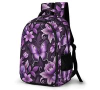 WECECE Sac À Dos Garçon Butterfly Print, Cartable Scolaire Primaire Adolescent Durable, Sac Ecole Enfant Avec Butterflies Grande Capacité Pour Filles Voyage, Voiture De Sport