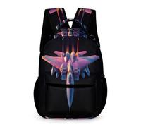 WECECE Sac À Dos Garçon CP Avion Imprimé, CArtable Scolaire Garcons Fille, Sac A Dos Enfant Élèves Du Voyage Casual Daypacks, Chasseur Cadeau Backpack