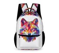 WECECE Sac À Dos Garçon CP Loup, Cartable Scolaire Garcons Fille, Sac A Dos Enfant Élèves Du Voyage Casual Daypacks, Animal Loup Cadeau Backpack
