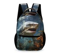 WECECE Sac À Dos Garçon CP Requin, Cartable Scolaire Garcons Fille, Sac A Dos Enfant Élèves Du Voyage Casual Daypacks, Vie Marine Cadeau Backpack