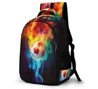 WECECE Sac À Dos Garçon Football Colourful, Cartable Primaire Pour Classes 1-5, Sacs Soccer Fille De 6-12 Ans Sacs Scolaire Pour L’École Et Les Voyages