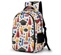 WECECE Sac À Dos Garçon Graduation, Cartable Primaire Pour Classes 1-5, Sacs United Kingdom Flag Fille De 6-12 Ans Sacs Scolaire Pour L’École Et Les Voyages