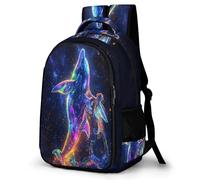 WECECE Sac À Dos Garçon Whale, Cartable Primaire Classes 1-5, Sac À Dos Marine Life Pour Fille De 6-12 Ans Sacs Scolaire Pour L’École Et Les Voyages
