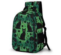 WECECE Sac À Dos Garçons Black Cats Print De CP À CM2, Cartable Animal Kitten Primaire Léger Pour Fille De 8-14 Ans, Sac D’École Collège Décontracté Pour Voyages