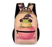 WECECE Sac À Dos Grenouille Mignonne Fille Cartable Enfants Garçons Grand Sacs Ecole Animal Fille Garçon Primaire Sac A Dos Scolaire Poids Léger Avec Poche Avant