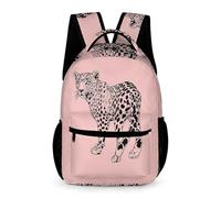 WECECE Sac À Dos Guépard Enfants Sac Animal Léopard Cartable Pour CP/CE1 Rucksacks De Motif Pour Les Garçons En Bas Âge Filles