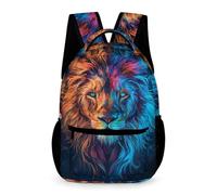 WECECE Sac À Dos Lion Sacs École Pour Enfants 7 Ans, Cartable Roi des Animaux Primaire Fille Et Garçon, Sac D'école Idéal Pour Voyage, Loisirs