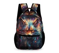 WECECE Sac À Dos Loup Pour Filles Cartable Animal Loup Primaire CM1/CE2 Sac Ecole Élégant Et Léger Pour 9 Ans, Sacs D'école