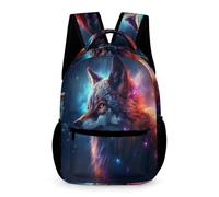 WECECE Sac À Dos Loup Sacs D'école Scolaires Cartable Animal Loup Filles Garçons 6 Ans CArtables Pour Primaire Outdoor Voyage École