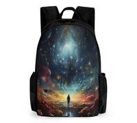 WECECE Sac À Dos Mode Cartable Ciel Étoilé Filles College Sacs D Coloré'école Scolaire Pour Ado Enfant Sac A Dos Pour Ordinateur Portable Femme Loisir De Voyage