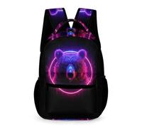 WECECE Sac À Dos Motif d'ours Scolaire Cartable Animal Imprimé Quatrième Fille Garcon Backpack Loisir Sacs De Voyage Sac À D'école Léger Rucksack Pour Enfant 6,7,8,9Ans