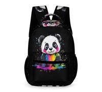 WECECE Sac à Dos Motif Kawaii Panda Grande Section Primaire 7 Ans Sac d'École Motif Animal Panda CE1 Fille Bookbag Garçon Livres Petits Objets Cadeau d'Anniversaire École