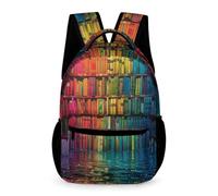 WECECE Sac À Dos Multi Scolaires Enfant Filles Garçons Sac 4ème Cartables Bibliothèque Colorée Pour 6-10 Année Étudiant Outdoor Voyage École
