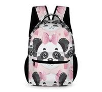 WECECE Sac à Dos Panda Filles Garçons 8-12 Ans Cartable Animal Panda CE2-5e pour Ado Sac d'École Durable 43x32x15 cm Collège Rentrée des Classes Livres Cahiers