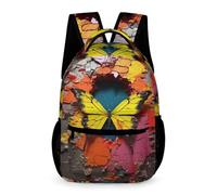 WECECE Sac À Dos Papillon Sacs École Pour Enfants 7 Ans, Cartable 3D Primaire Fille Et Garçon, Sac D'école Idéal Pour Voyage, Loisirs