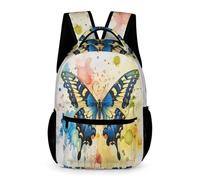 WECECE Sac À Dos Papillon Sacs École Pour Enfants 7 Ans, Cartable Coloré Primaire Fille Et Garçon, Sac D'école Idéal Pour Voyage, Loisirs