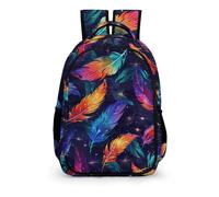 WECECE Sac À Dos Plume Colorée Enfant Sac A Dos Maternelle Sacs D'école Sacs Scolaires Voituretables Filles Garçons Sac D'école Sacs Scolaires Pour Outdoor Voyage École Avec