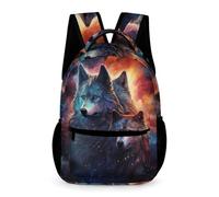 WECECE Sac À Dos Pour Enfants Cartable Loup Garçons Primaire, Sac D'école Animal loup Pour Filles 6-10 Ans, Cartable Voyage Et Sacs Ecole Décontracté