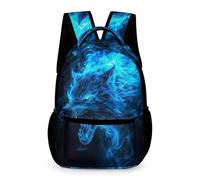 WECECE Sac À Dos Pour Enfants Cartable Loup Garçons Primaire, Sac D'école Animal Loup Pour Filles 6-10 Ans, Cartable Voyage Et Sacs Ecole Décontracté