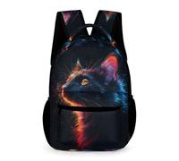 WECECE Sac À Dos Pour Enfants Cartable Mignon Chaton Garçons Primaire, Sac D'école Imprimé Animal Chat Pour Filles 6-10 Ans, Cartable Voyage Et Sacs Ecole Décontracté