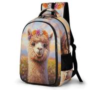 WECECE Sac À Dos Pour Filles, Cartable Alpaca Design Garçon Primaire CE2 À CM2, Sac D'école Animal Llama Sacs Ecole Décontracté Pour Enfants Voyages