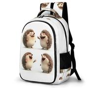 WECECE Sac à Dos pour Garçon Fille Kawaii Hérisson CE1 CE2 Cartable Mignon Animal 10-14 Ans Léger Imperméable Durable pour École Rentrée Scolaire Voyage et Usage Quotidien Sorties