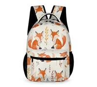 WECECE Sac à Dos Renard Garçon Fille 7-10 Ans Cartable Animal CE1-CM2 pour Enfants Sac d'École Solide 43x32x15 cm École Primaire Cadeau de Rentrée Livres Cahiers