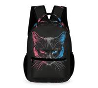 WECECE Sac À Dos Scolaire Personnalisé Chat En 3D Sac À Dos Chaton D'école Léger Et Décontracté Pour Enfants, Garçons, Filles, Adolescents