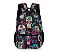 WECECE Sac À Dos Squelette Sacs École Pour Enfants 7 Ans, Cartable Crâne Primaire Fille Et Garçon, Sac D'école Idéal Pour Voyage, Loisirs