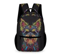 WECECE Sac À Dos Terrier Écossais Garcon, Léger Cartable Chien Imprimé Filles Enfant CM1/4ème Primaire 10 Ans Mignon Sac À Dos Fille Garçon Pour A4 Dossier Voyage