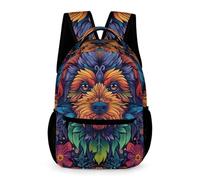 WECECE Sac À Dos Terrier Écossais Sacs D'école Scolaires Cartable Chien Imprimé Filles Garçons 6 Ans Cartables Pour Primaire Outdoor Voyage École