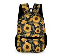 WECECE Sac À Dos Tournesol Garçon CM2/CM1/CP, Cartable Fleur Enfant 6-11 Ans Mignon Léger Sac A Dos Pour A4 Dossiers Primaire Préscolaire 5ème