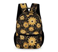 WECECE Sac À Dos Tournesol Scolaire Cartable Fleur Quatrième Fille Garcon Backpack Loisir Sacs De Voyage Sac À D'école Léger Rucksack Pour Enfant 6,7,8,9Ans