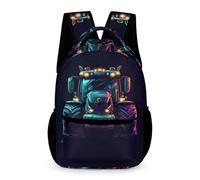 WECECE Sac À Dos Tracteur Pour Filles Cartable Motif de Voiture Primaire CM1/CE2 Sac Ecole Élégant Et Léger Pour 9 Ans, Sacs D'école