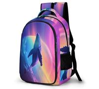 WECECE Sac À Dos Whale Motif Pour Garçons Adolescents, Cartable Primaire De Grande Capacité Pour Le Collège, Sac College Garcon Marine Life À La Mode L'École Et Les Voyages
