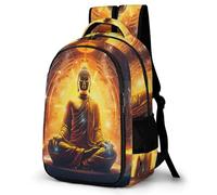 WECECE Sac Collège Bouddha Primaire CE2 CM1 Fille Garçon Cartable Bouddhisme 7-11 Ans Sac à Dos Durable Grand Format pour École Usage Quotidien, School Bag Rentrée Scolaire et Cadeau