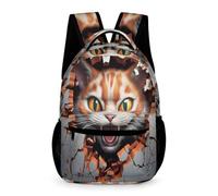 WECECE Sac D École Chat Sacs Imperméable Sac À Dos Chaton Thème 3D Cartable Fille Primaire Garcon CE1/CE2