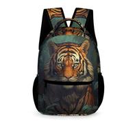 WECECE Sac D École Tigre Sacs Imperméable Sac À Dos Thème Animal Cartable Fille Primaire Garcon CE1/CE2