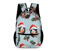 WECECE Sac d'École Adorable Néerlandais Cochon Enfants Garçons et Filles 12 Ans Cartable Cochon d’Inde CM1 Sac Scolaire Affaires d'École Gourde Cours Voyage Quotidien