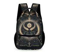 WECECE Sac d'École Aries Zodiac Filles Classes CM1 Cartable Motif Mouton Garçons 10-13 Ans Cartable Scolaire Bretelles Réglables Livres Gourde Parapluie École Voyage Loisirs
