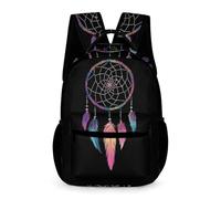 WECECE Sac d'École Attrape-rêves Tribal Élèves Garçon 7-13 Ans Sac à Dos Coloré Fille CE1 Cartable Scolaire Durable Usage Quotidien Livres Petits Objets École Voyage Loisirs