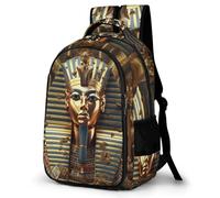 WECECE Sac d'École Égyptien Pharaon Primaire CM1 CM2 pour Filles et Garçons Sac Pharaon de Égypte 13 Ans Grand Format Léger Durable pour Cadeau du Nouvel An École Voyage et Loisirs