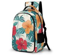 WECECE Sac d'École Motif Fleurs CE2 CM1 CM2 Garçon Fille Cartable Botanique Thème 9 Ans Sac à Dos Léger Imperméable pour Cours Randonnée Sorties, Daypack Cours Voyage et Loisirs