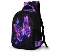 WECECE Sac d'École Papillon Imprimé Garçon 8-12 Ans Cartable Scolaire Papillon Élèves CE1 Sac à Dos pour Enfants À la Mode Scolaire Cadeau de Rentrée Loisirs Daypack