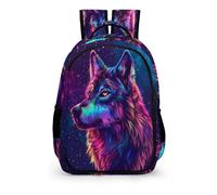 WECECE Sac Enfant École Voituretable Loup Primaire Voituretable Animal Loup Fille 10 Ans 12 Ans Ce2 Primaire Sac CE1 Fille Sac Garcon Voituretable CE2 Sac Garcon Personnalisé