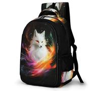 WECECE Sac Scolaire Design Renard Garçon 8-12 Ans Cartable Animal Élèves CP Cartable Scolaire, pour Enfants Durable À la Mode Cadeau d'Anniversaire École Backpack