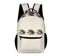 WECECE Sac Scolaire Hérisson Garçon Primaire CM1 Sac d'École Adorable Petit Animal Fille 8-12 Ans Bookbag Poche Avant Pratique Livres Petits Objets Cours Voyage Quotidien