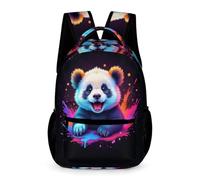 WECECE Sac Scolaire Kawaii Panda CM1-CM2 Garçons et Filles Cartable Motif Animal Panda 8 Ans Backpack Grand Livres Poche Avant Poches Latérales Cadeau d'Anniversaire École