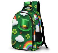 WECECE Sac St. Patrick's Day Theme Ecole Fille Primaire, Cartable Enfant Scolaire Avec Rainbow, Sac À Dos Pour CP CE 6 À 10 Ans Pour Voyages Et Un Usage Quotidien