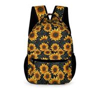WECECE Tournesol Cartable Garçon Primaire Sac A Dos Fille CE1/CE2 Fleur Sac Ados Cartable Garçon